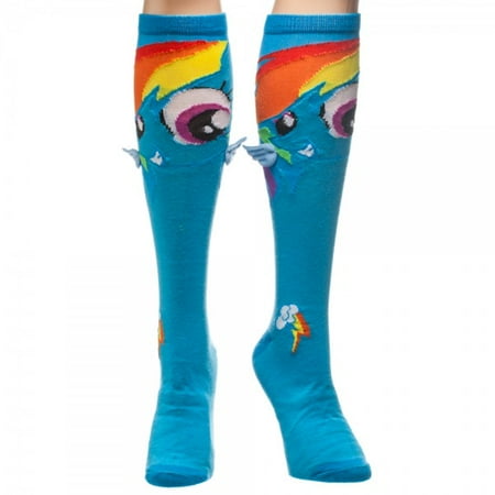 Bioworld - My Little Pony Rainbow Dash Knee High Socks (Pair) Wings Adult Teens Women - Walmart 