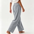 thumbnail image 4 of Nestiefly Barrel Sweatpants Women 2026 Fall Winter Fashion Casual Baggy Wide Leg Comfy Flowy Workout Sweat Pants with Pockets Gray 3XL, 4 of 7