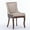 Beige and Patterned, variant on PORKISS Dining Chairs Set of 2, Thickened Fabric Chairs with Solid Wood Legs, Modern Upholstered Dining Chairs, Beige