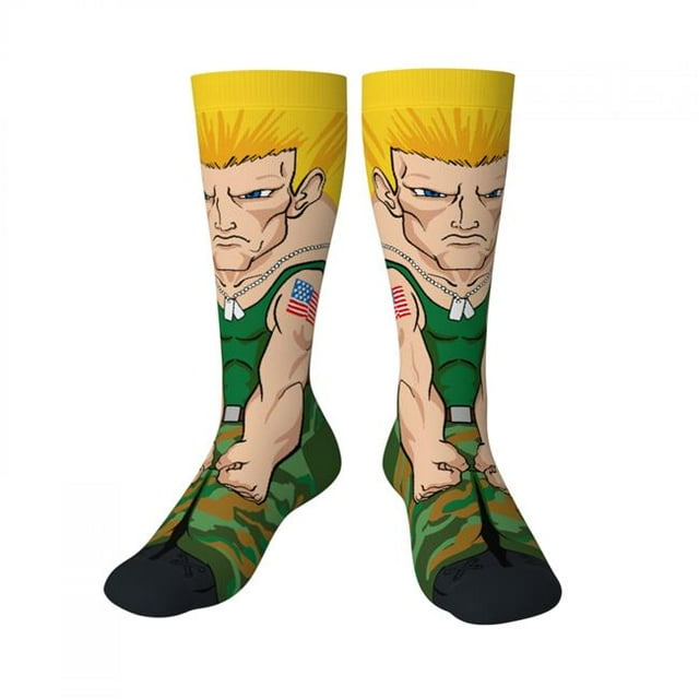 Street Fighter 857738 Street Fighter Guile Crossover Crew Socks
