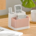 thumbnail image 3 of Caja de almacenamiento artesanal Injueey ABS para escritorio con compartimentos Albaricoque, 3 of 6