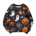 thumbnail image 5 of Piuwrlz Girls Halloween Pattern Sweatshirts Kids No Hat Hoodies Long Sleeve Pullover Multicolor Size 10-11 Years, 5 of 6