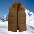 thumbnail image 6 of Abomasnow Women's Puffer Vest Lightweight Stand Collar Sleeveless Winter Warm Zip Up Padded Outerwear Jackets with Pockets S-XXL, 6 of 6