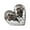 Silver, variant on Artistic Heart Shape Ceramics Statue Living Room Display Sculpture for Bookshelves or Mantelpieces Adding Sophistication