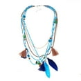 thumbnail image 1 of Necklaces & Pendants Fashion Jewelry Layer Chain Handmade Beaded Bohemian Feather Necklace with Craft, 1 of 5