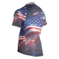 thumbnail image 3 of joogoo American Flag Starry Night Men's Cycling Jerseys Mountain Bike Short Sleeve Tops M, 3 of 7
