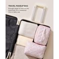 thumbnail image 3 of Bolsa de maquillaje acolchada HBSelect Travel de algodón para mujeres y niñas, 3 of 7
