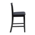 thumbnail image 4 of Riverbay Furniture 25" Transitional Wood & Faux Leather Counter Stool in Black, 4 of 16