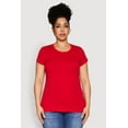 thumbnail image 2 of Womens Plus Size Basic Crew Neck Tee, 2 of 5