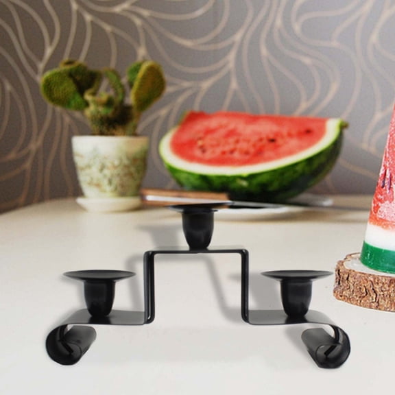 ibasenice Black Candle Holder Decorative Tealight Stand for Wedding, Home Decor, Party Ambiance and Elegant Lighting