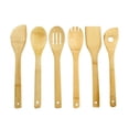thumbnail image 1 of Wooden Cooking Kitchen Utensils 6Piece Set Organic Large 11.5 Inch Wooden Spoon Fork And Turner For Cooking Kitchen Utensil Set (6 Mixed Set) Dining Table Runner Set Place Mats for Tables round Dinner, 1 of 4