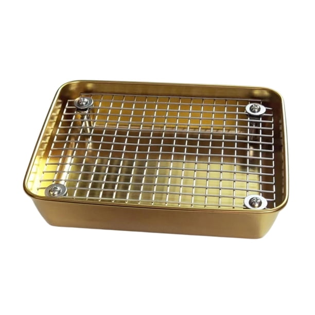 Bandeja sanitaria antideslizante para conejos, orinal para animales pequeños, accesorios para orinales, bandeja para hámsteres, hurones y conejos. Oro L
