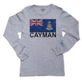 thumbnail image 1 of Cayman Flag - Special Vintage Edition Boy's Long Sleeve Grey T-Shirt, 1 of 2