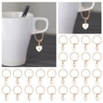 thumbnail image 4 of Accessoires de Charme Lettre pour Tasses, Charmes de Poignée d'Identification, Forme de Cœur Moderne Simple, Cadeau de Noël Réfléchi Idéal, 4 of 4