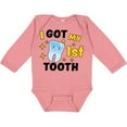 thumbnail image 3 of Inktastic I Got My 1st Tooth with Cute Tooth Baby Boys or Girls Long Sleeve Baby Bodysuit, 3 of 5