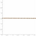 thumbnail image 2 of 14k Rose Gold Singapore Chain Necklace - 24 Inch - Measures 1mm Wide, 2 of 2