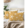 thumbnail image 2 of Outdoor Pillows Waterproof, Yellow Starfish Coastal Throw Pillows with Inserts Included, Summer Beach Nautical Sea Ocean Indoor Outdoor Decorative Lumbar Pillow for Bed/Couch/Patio 12"x20", 1Pcs, 2 of 8