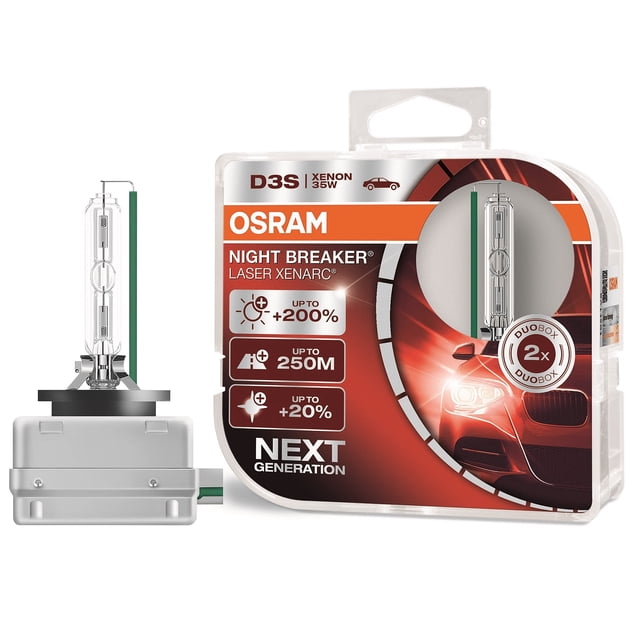 Lámpara para Vehículo OSRAM Night Breaker Laser D3S 200% más Brillante