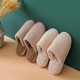 thumbnail image 4 of Home Slippers Plush Nonslip Thickened Warm House Slippers Winter Slides for Home, 4 of 10
