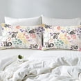 thumbnail image 4 of Kawaii Lemur Bedding Set Twin Size,Cartoon Lemur Floral Fitted Sheet,Cute Rainbow Flower Bottom Sheets Animal Print Bed Set 2Pcs （No Top Sheet）, 4 of 6