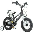 thumbnail image 1 of RoyalBaby Vélo d'Extérieur pour Enfants avec Roues Stabilisatrices, 12 Pouces, Noir, 1 of 12