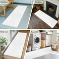 thumbnail image 6 of White Area Rugs 2x6 for Kitchen Runner Rug, Farmhouse Solid White Color Modern Art Non Slip Washable Rug Runner, Low Pile Indoor Floor Carpet Mat Bathroom Rugs for Bedroom, Kids Room, 6 of 9