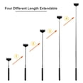 thumbnail image 3 of Anself Telescopic Back Scratcher Massager Metal Compact Extendable 5 Section 20-68cm Black, 3 of 7