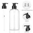 thumbnail image 4 of Botellas con bomba KREMORV, paquete de 2, 300 ml, transparentes y rellenables, 4 of 6
