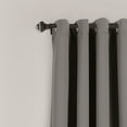 thumbnail image 7 of Lush Decor Insulated Grommet Solid Color Blackout Room Darkening Window Curtain Panel, Light Gray, 84"L x 52"W, Set of 2, 7 of 7