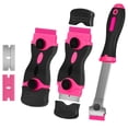 thumbnail image 4 of Plastic Razor Blades Glass Scraper Tool, Metal Scrapers for Removing Paint, Decals, Adhesive, Caulk, Stickers, Labels, Windows, Stovetops, Tiles, Floors, 4 of 8
