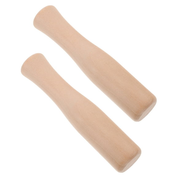 2 Pcs Wood Pestle Garlic Pounder Kitchen Smasher Food Rods Handheld Pestle for Kitchen Food Preparation at Home