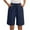 Navy, variant on ZyeKqe Shorts for Women Drawstring High Waisted Lounge Shorts Straight Wide Leg Pull on Summer Shorts