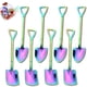 thumbnail image 1 of Juego de 8 cucharas de acero inoxidable, cucharas creativas con forma de pala, cucharas para café, té, helado (coloridas), 1 of 5