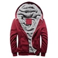 thumbnail image 1 of Chaqueta gruesa de forro polar con botones de cuerno y capucha para hombre y mujer, cálida para invierno, 1 of 5