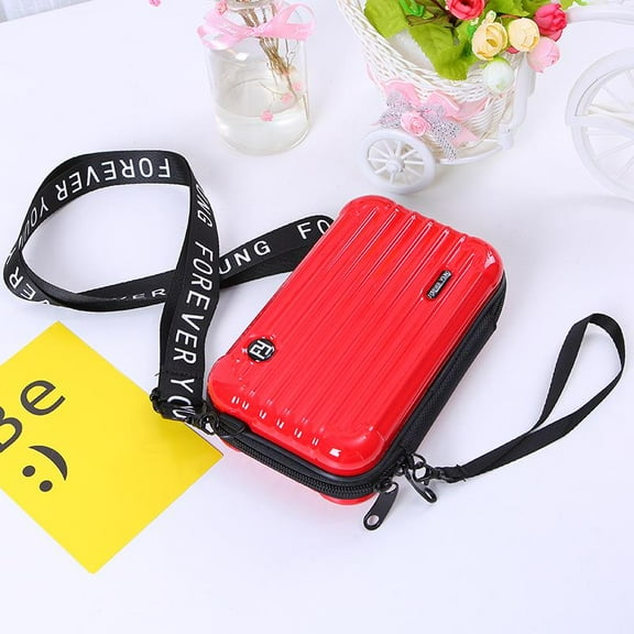 IELGY Small Bag Female Messenger One-shoulder Personality Holding Suitcase-style Box