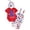 Red, variant on Newborn Baby Boy My 1st 4th Of July Outfit Long Sleeve Letter Romper Stars Striped Suspender Pants Hat 3Pcs Set Baby Boy 4th of July Outfit Blue,0-3 Months