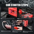 thumbnail image 6 of DNA Motoring TOOLS-00275 Universal Red 2000A Peak Amps Portable Power Bank Charger Car Battery Jump Starter Booster W/ LED Light, 6 of 7
