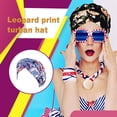 thumbnail image 5 of Jygee Fashionable Turban Multicolor European Pattern Single Layer Head Wrap Hair Bonnet Muslim Style Hair Assecories for Women, 5 of 8