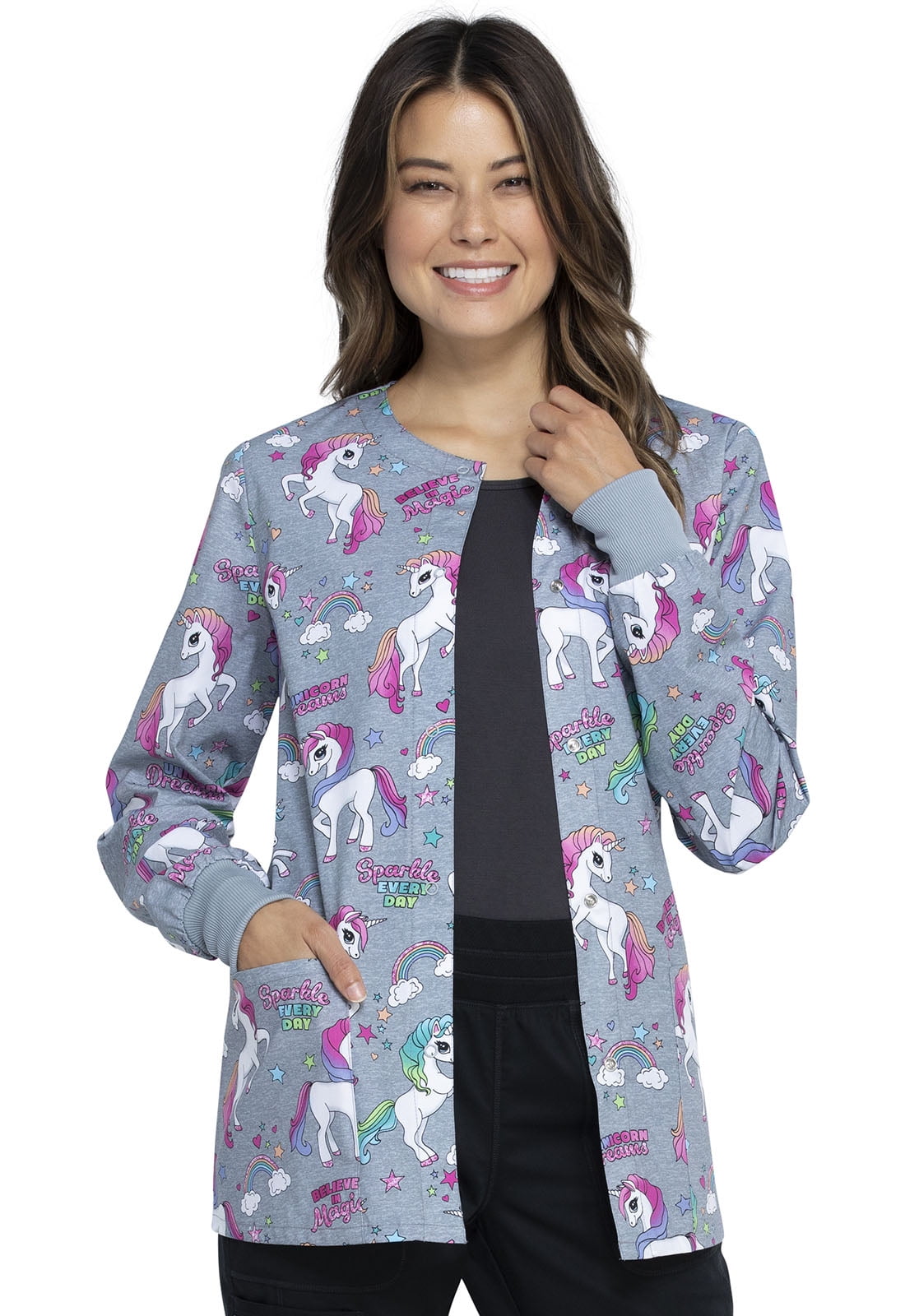 cherokee print scrub jackets