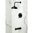 thumbnail image 2 of Kingston Brass KB6330DL Concord Single-Handle Pressure Balanced Tub and Shower Faucet, Matte Black, 2 of 7