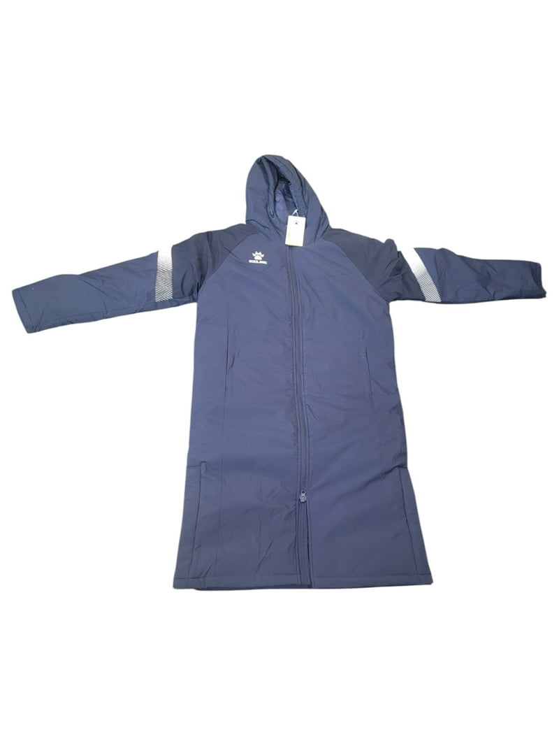 KELME Men's Long Parka Winter Coat – Windproof Hooded Soccer