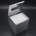 thumbnail image 4 of RVKXHD Square Tissue Box Cover Tissue Box Holder Napkin Holder Tissue Decorative Holder For Bathroom Bedroom Office Dresser Nightstand Desk Tabletop 5"X 5" X 5"-Stainless Steel Brushed Nickel, 4 of 6