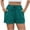Sky Blue, variant on Wyobmus Women's Corduroy Shorts Solid Color Drawstring Waist Athletic Running Shorts Casual Summer Beach Shorts With Pockets Black