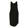 thumbnail image 5 of Terra & Sky Women's Plus Size Drawstring Waist Tank Dress, 5 of 5