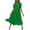 Green A, variant on Ashirexll Summer Dresses for Women, Maxi Dresses for Women, Flower Solid Color Casual Short Sleeve Crew Neck Dress Casual Flowy Tiered Maxi Beach Dress