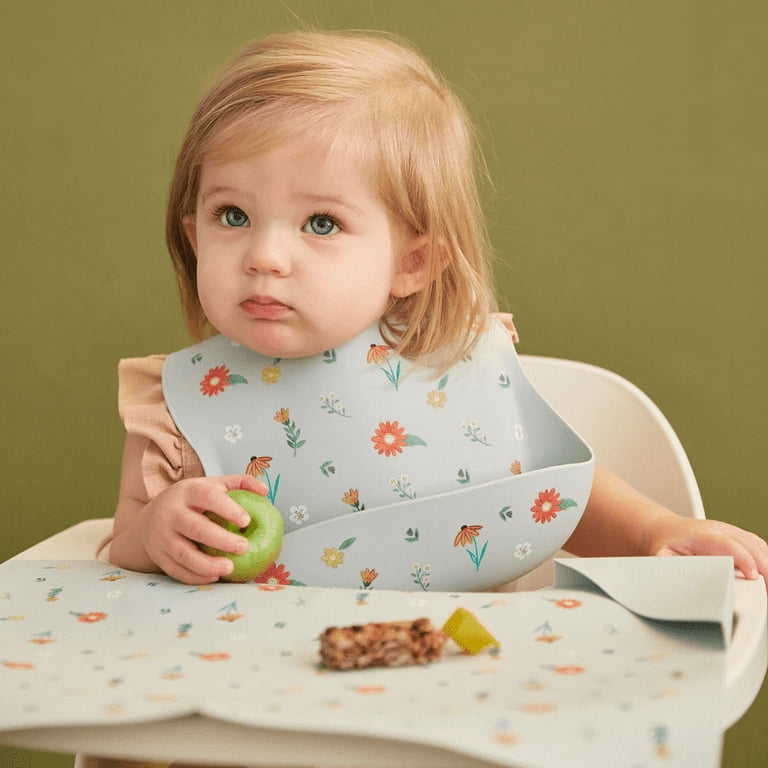 Austin Baby Co Silicone Foldable Placemat, Chambray Blue photo 3