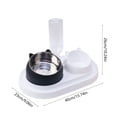 thumbnail image 3 of Twfbrm Pet Supplies Cats Bowl Two In One Drinking Water Dog Water Bowl Rice Bowl Pet Bowl Drinking Water Feeding All One Suitable For Dogs and Cats To Live and Drink Water for Cats Dogs, 3 of 6