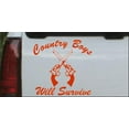 thumbnail image 1 of Country Boys Will Survive Car or Truck Window Decal Sticker, 1 of 1