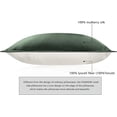 thumbnail image 3 of DISANGNI 100% Mulberry Silk Silk Pillowcase, Used for Hair and Skin, Envelope Type, Silk on one Side and Tencel on The Other Side, 1pc (Green, 1 pc Queen Size 20"x30"), 3 of 8