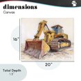 thumbnail image 4 of Stupell Industries Contemporary Industrial Bulldozer Drawing Canvas Art, 20 x 16, by Steve Hunziker, 4 of 8